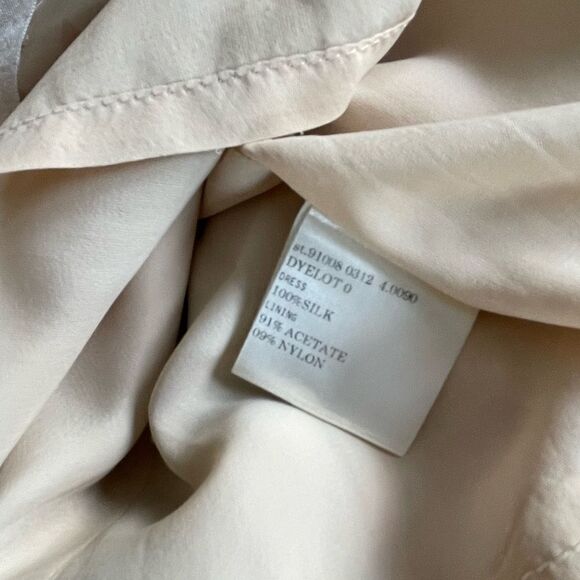 Adrienne Vittadini 100% silk abstract print midi sheath dress size 8 - Picture 10 of 10